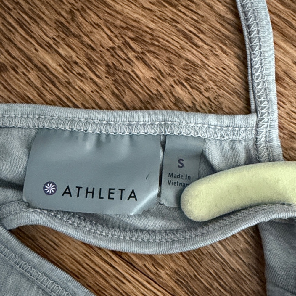 Athleta Light Gray Racerback Tank Top - Picture 2 of 6